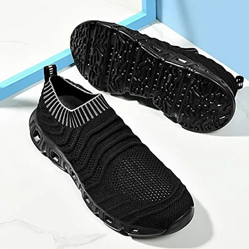 HANMUN Mens Trainers Road Running Shoes Mesh Lightweight Walking Shoes Athletic Gym Running Shoes