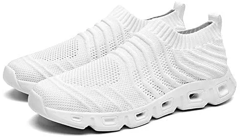 HANMUN Mens Trainers Road Running Shoes Mesh Lightweight Walking Shoes Athletic Gym Running Shoes