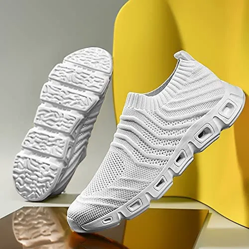HANMUN Mens Trainers Road Running Shoes Mesh Lightweight Walking Shoes Athletic Gym Running Shoes