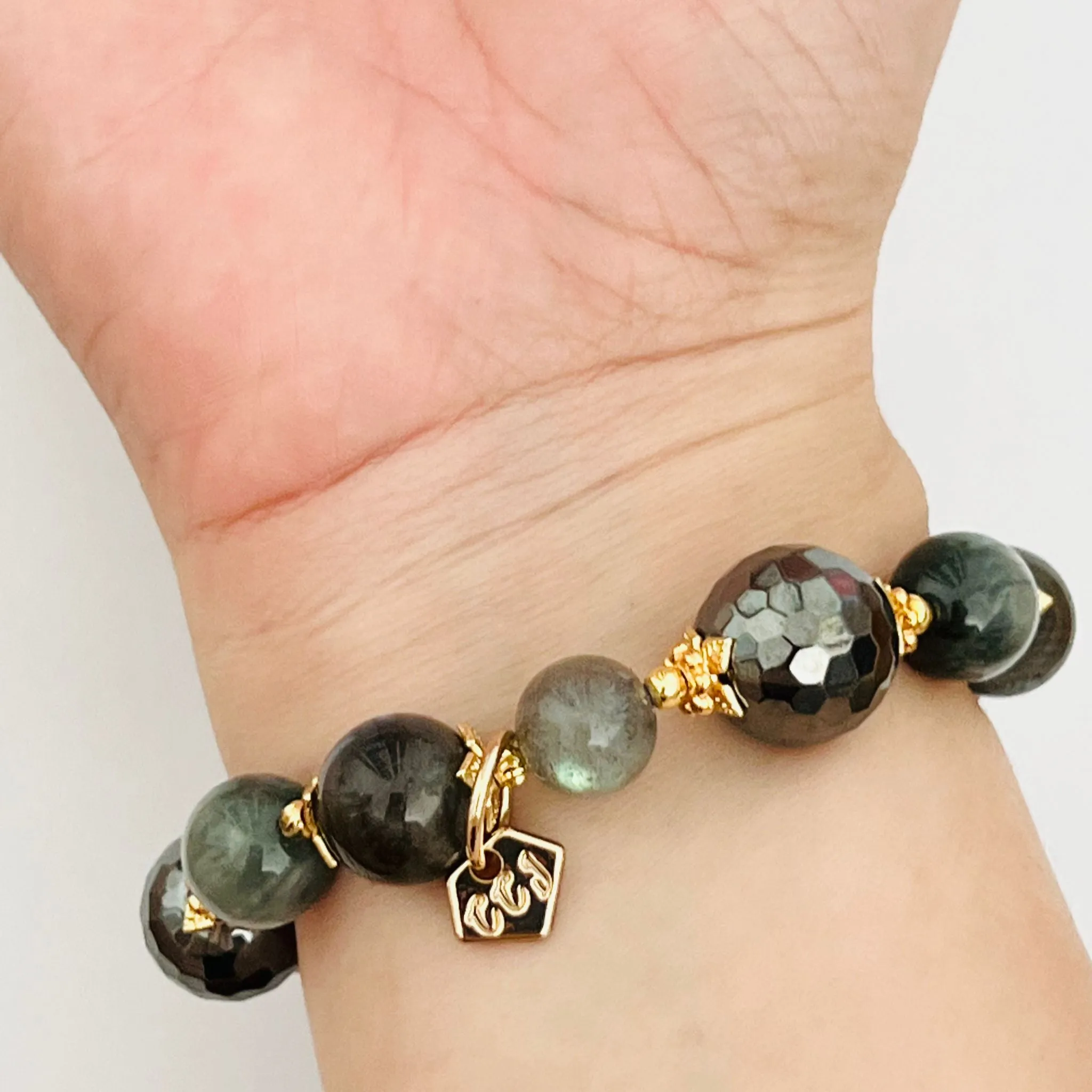Hematite Courage Bracelet