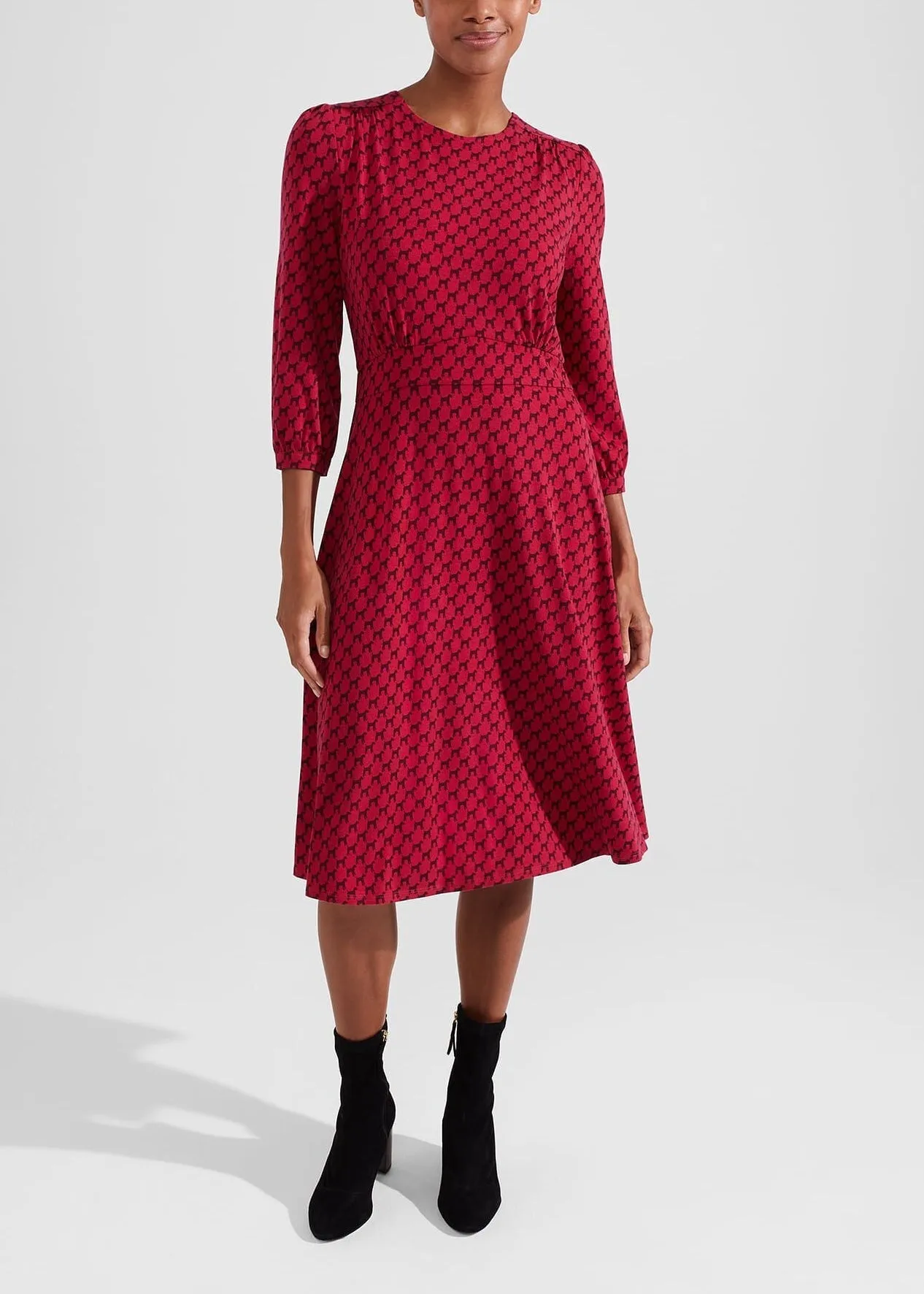 Indi Jersey Dress 0223/5051/3669l00 Berry-Red