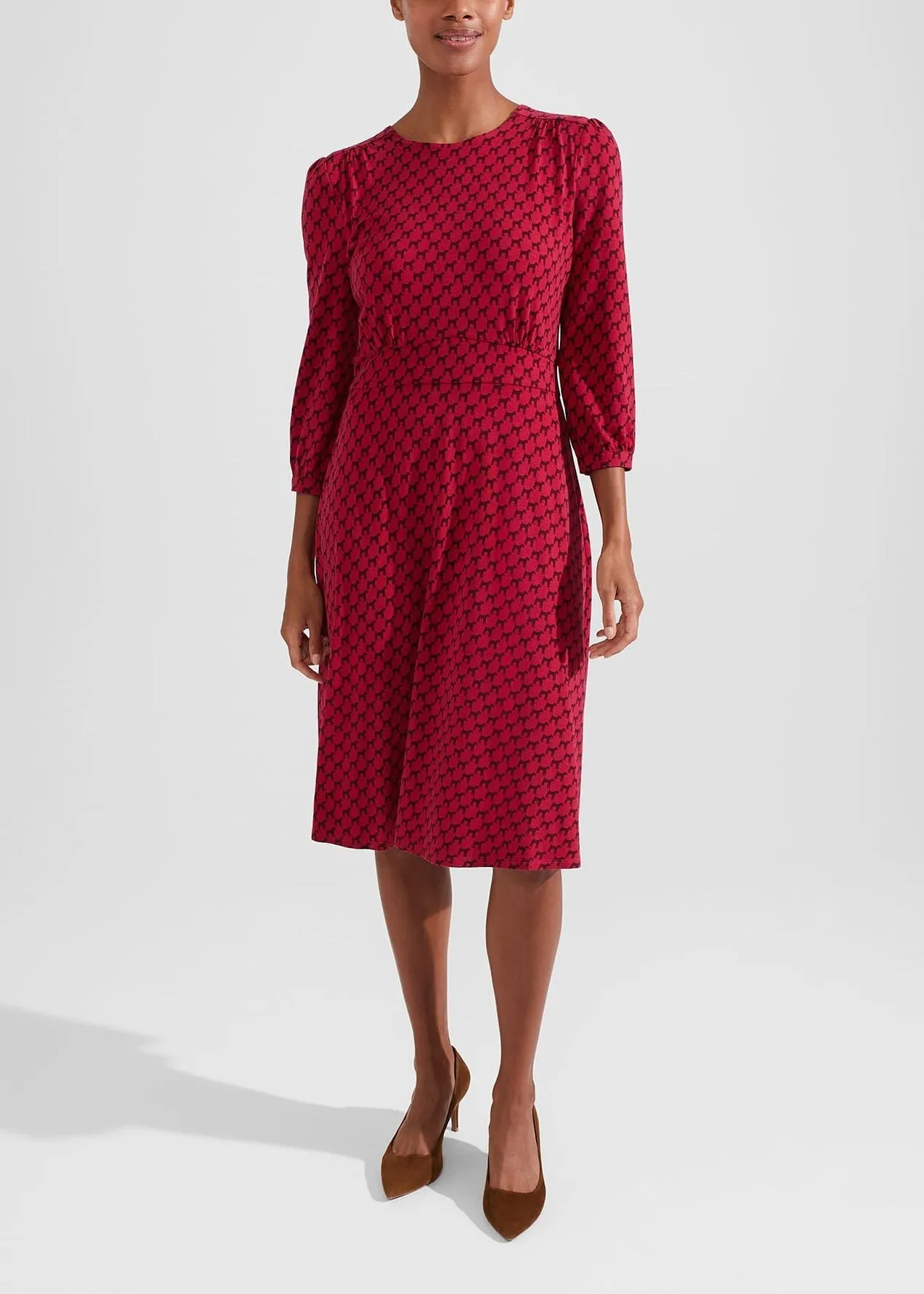 Indi Jersey Dress 0223/5051/3669l00 Berry-Red