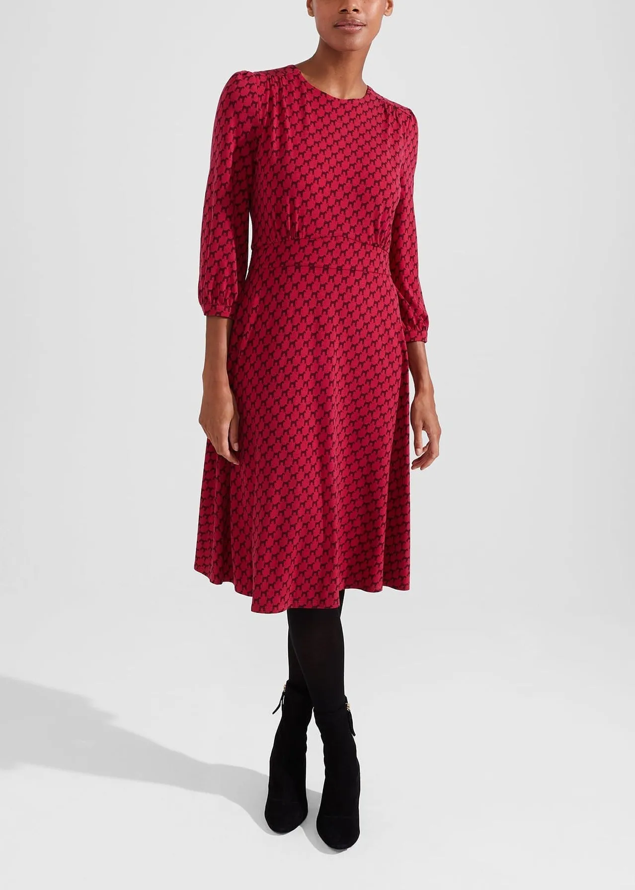 Indi Jersey Dress 0223/5051/3669l00 Berry-Red