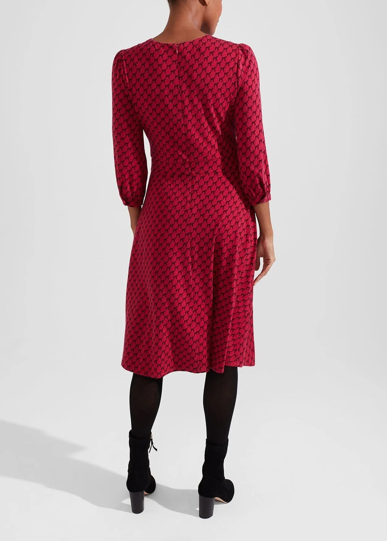 Indi Jersey Dress 0223/5051/3669l00 Berry-Red