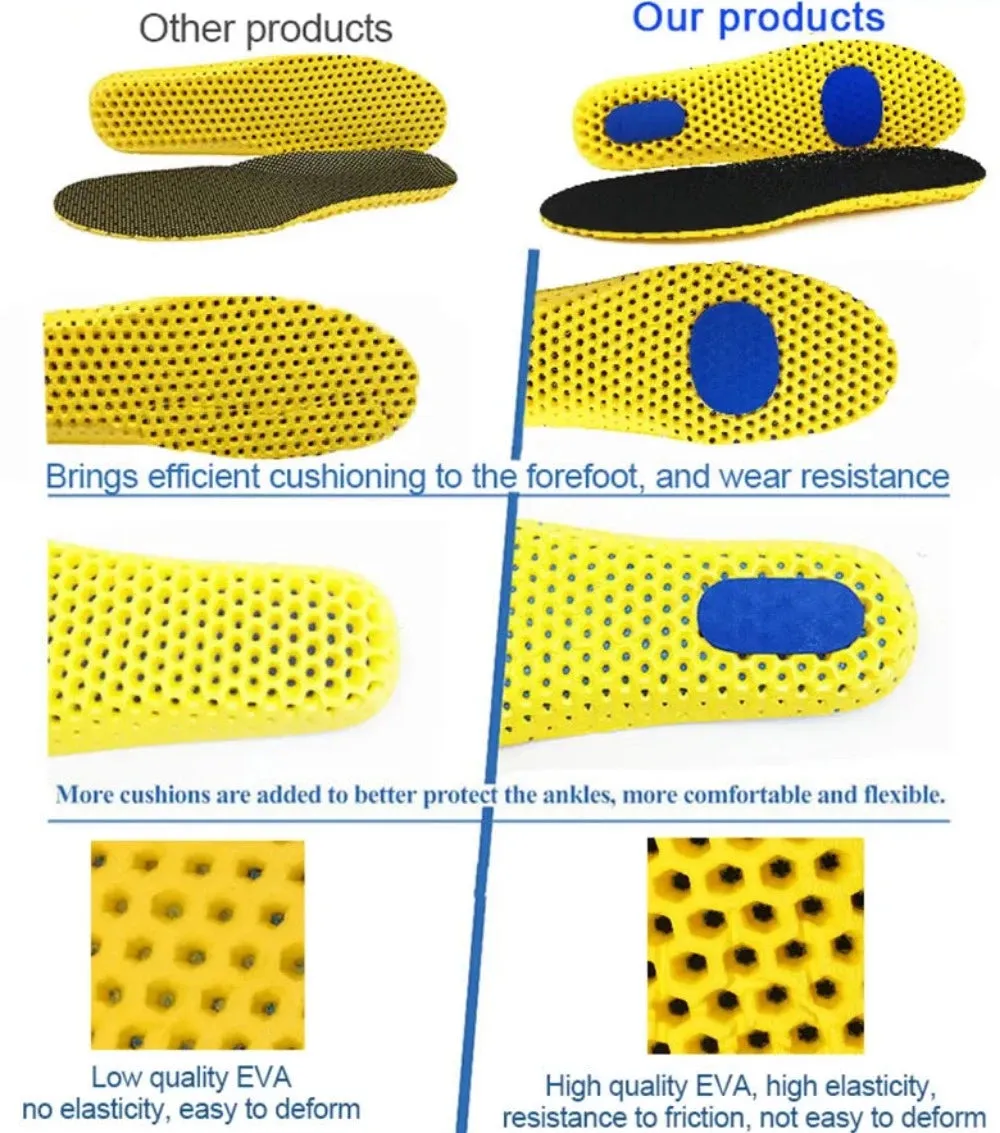 insoles gelly foam breathable insert orthopedic shoepads cushion shoes ✈️ free.shipping