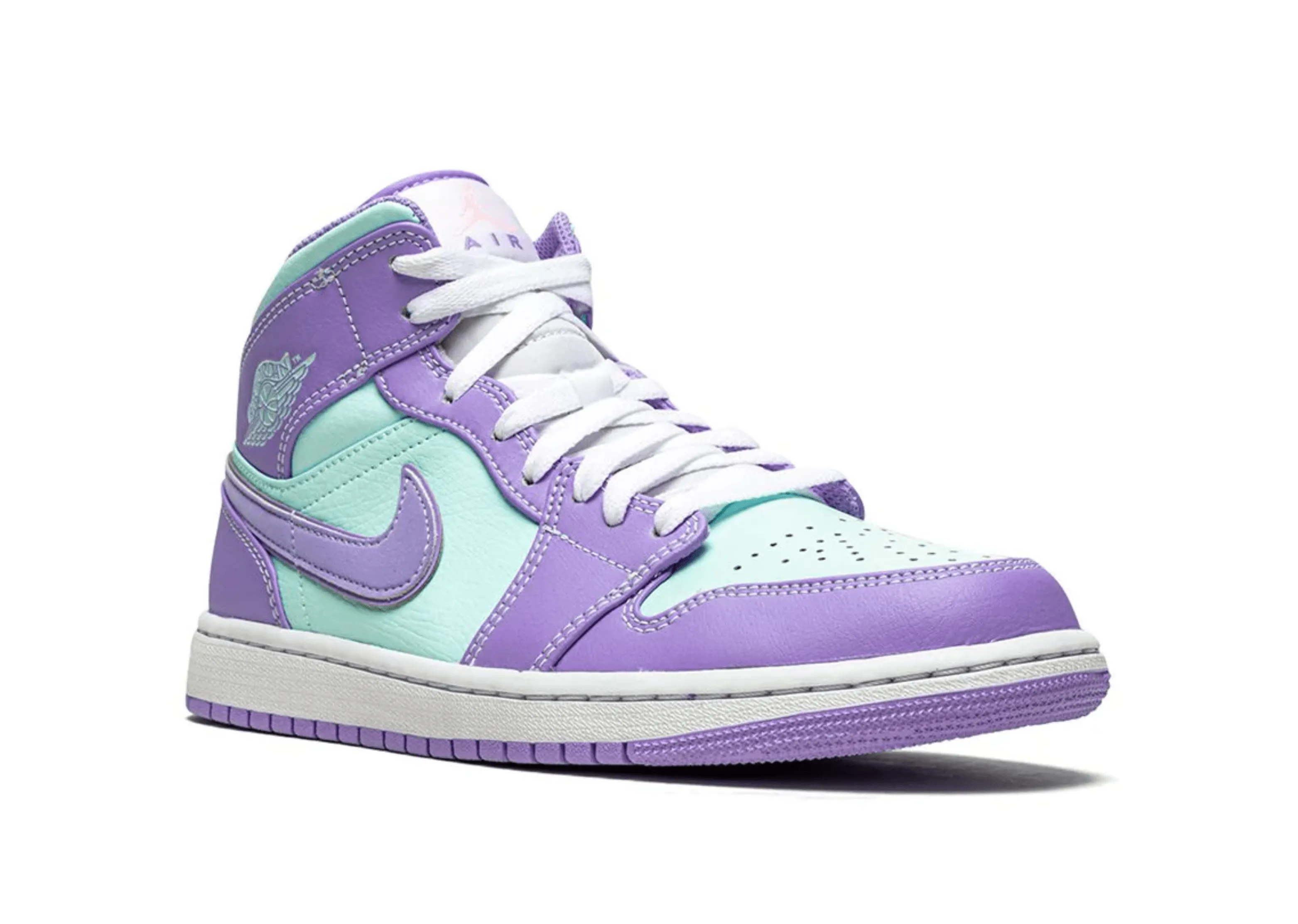 Jordan 1 Mid Purple Pulse Glacier Blue