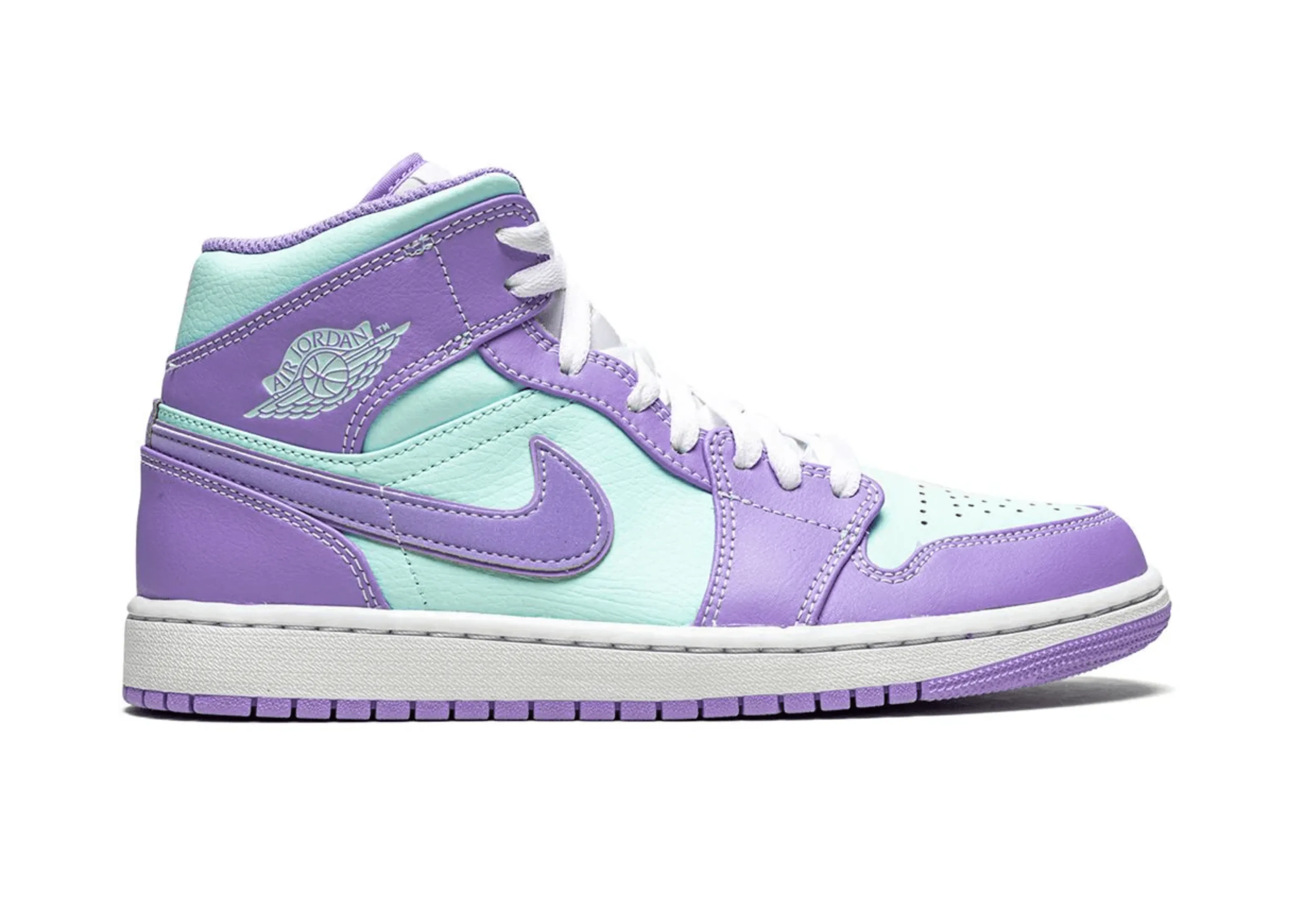 Jordan 1 Mid Purple Pulse Glacier Blue
