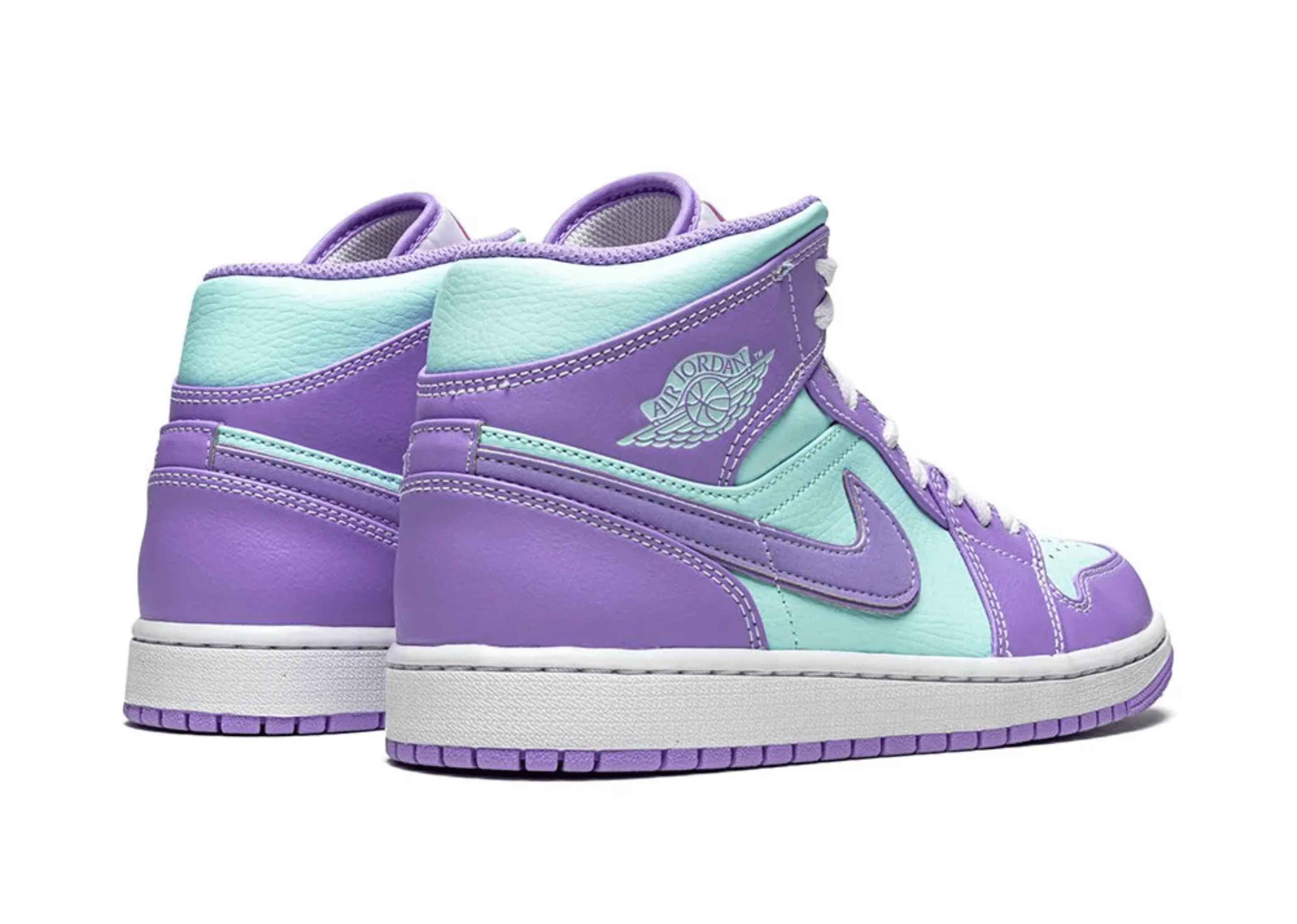 Jordan 1 Mid Purple Pulse Glacier Blue