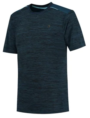 K-Swiss Hypercourt Badminton T-Shirt - Blue Opal Melange