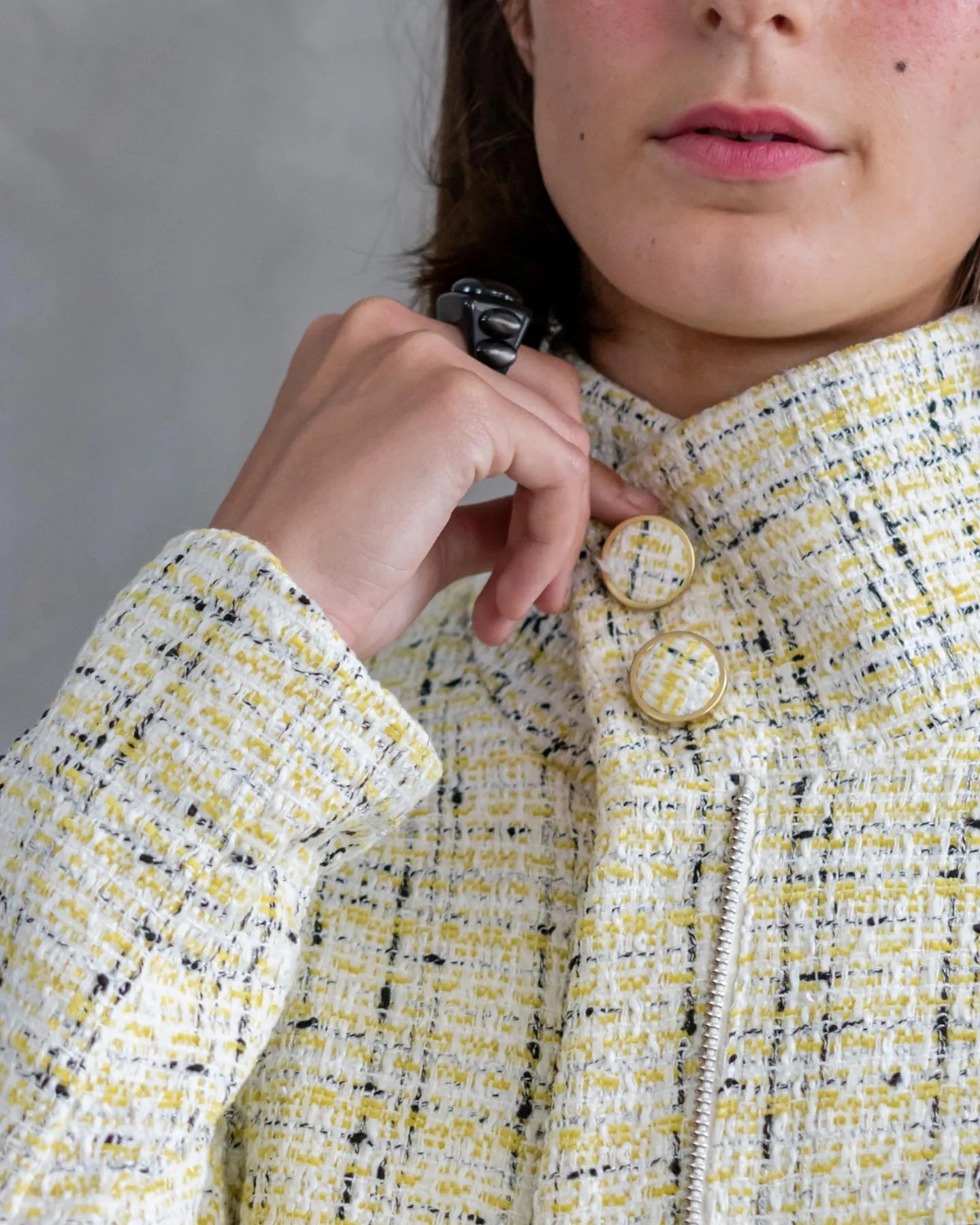 Kelly Coat | Yellow Bouclé