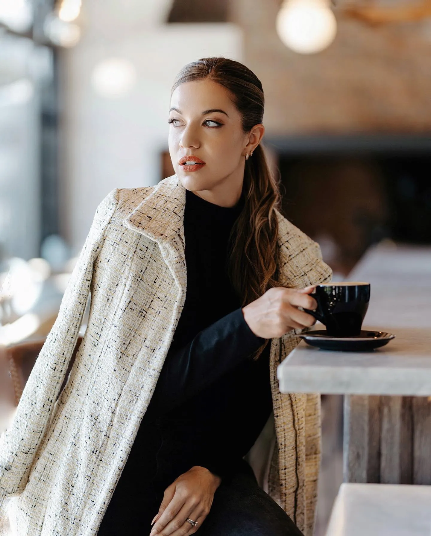 Kelly Coat | Yellow Bouclé