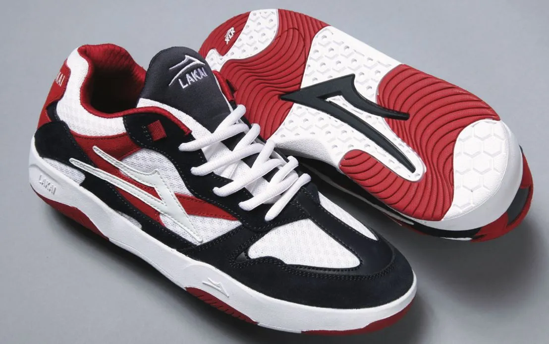 Lakai Evo 2.0 XLK Navy Red Suede Skate Shoes