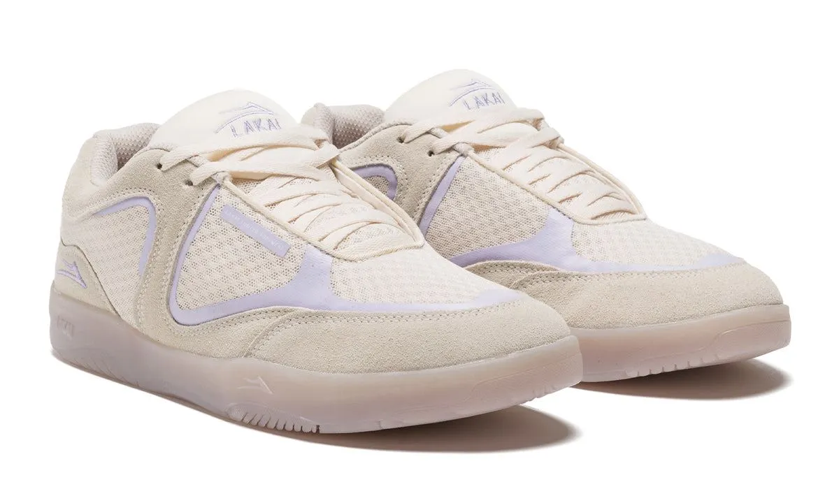 Lakai Fade Cream Lavender Suede Skate Shoes