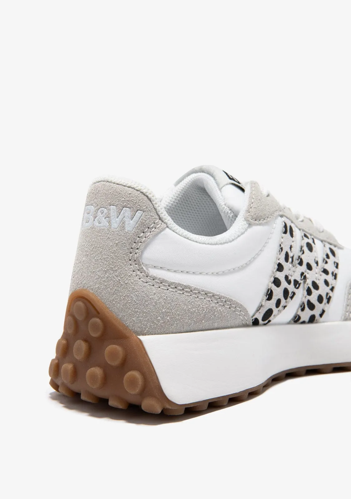 Leo B&W Logo Sneakers