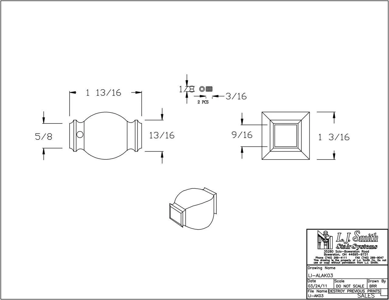 LI-ALAK03 - Adjustable Knuckle