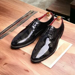 Men Fashion World Map Lace up Shoes