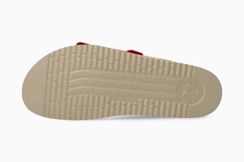 Mephisto "Harmony" Scarlet - Cork Sandal