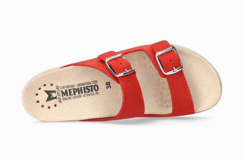 Mephisto "Harmony" Scarlet - Cork Sandal