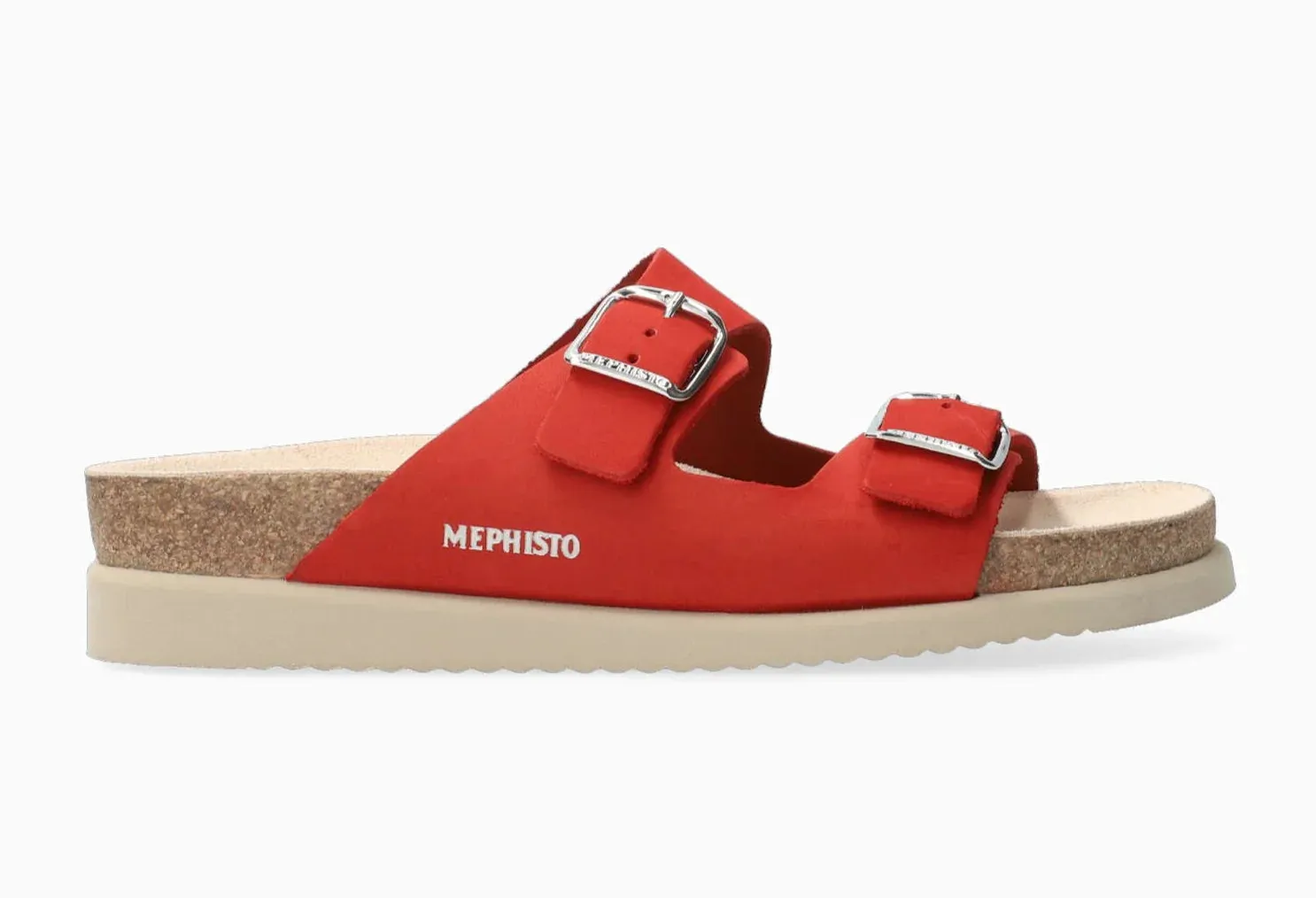 Mephisto "Harmony" Scarlet - Cork Sandal