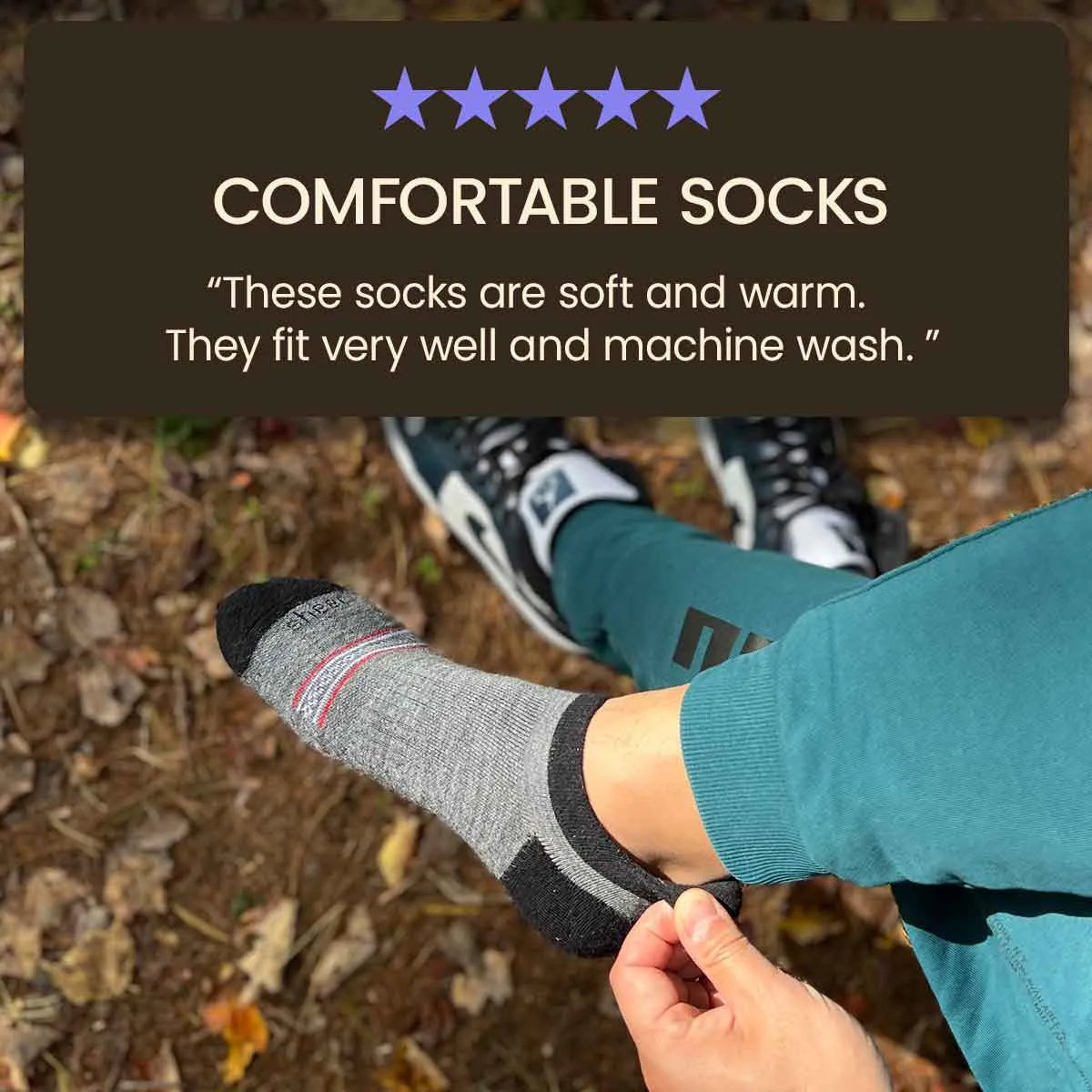 Merino Wool No Show Blister Tab | Combo 4 Pairs