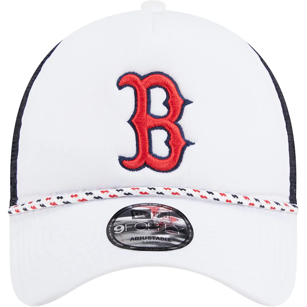 MLB Boston Red Sox New Era Court Sport 9FORTY A-Frame Adjustable Hat