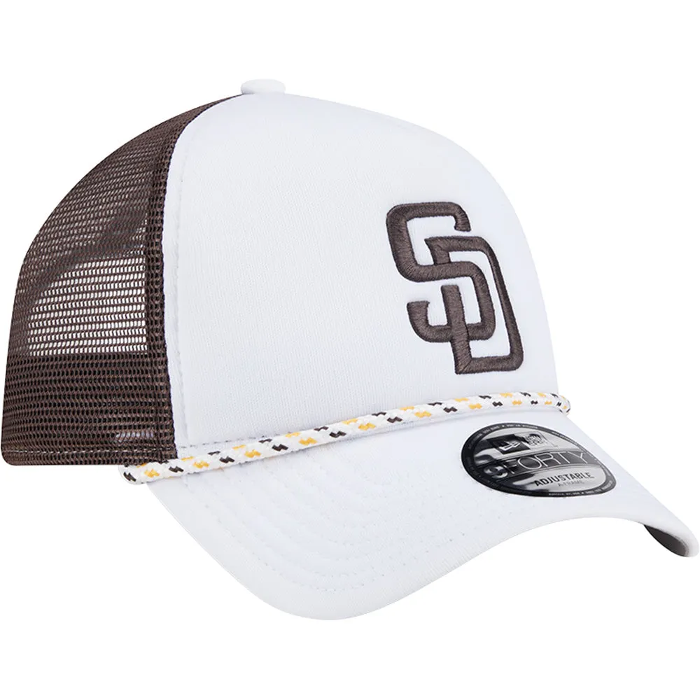 MLB San Diego Padres New Era Court Sport 9FORTY A-Frame Adjustable Hat
