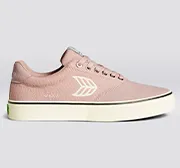 NAIOCA Skate Rose Suede and Canvas Ivory Logo Sneaker Men