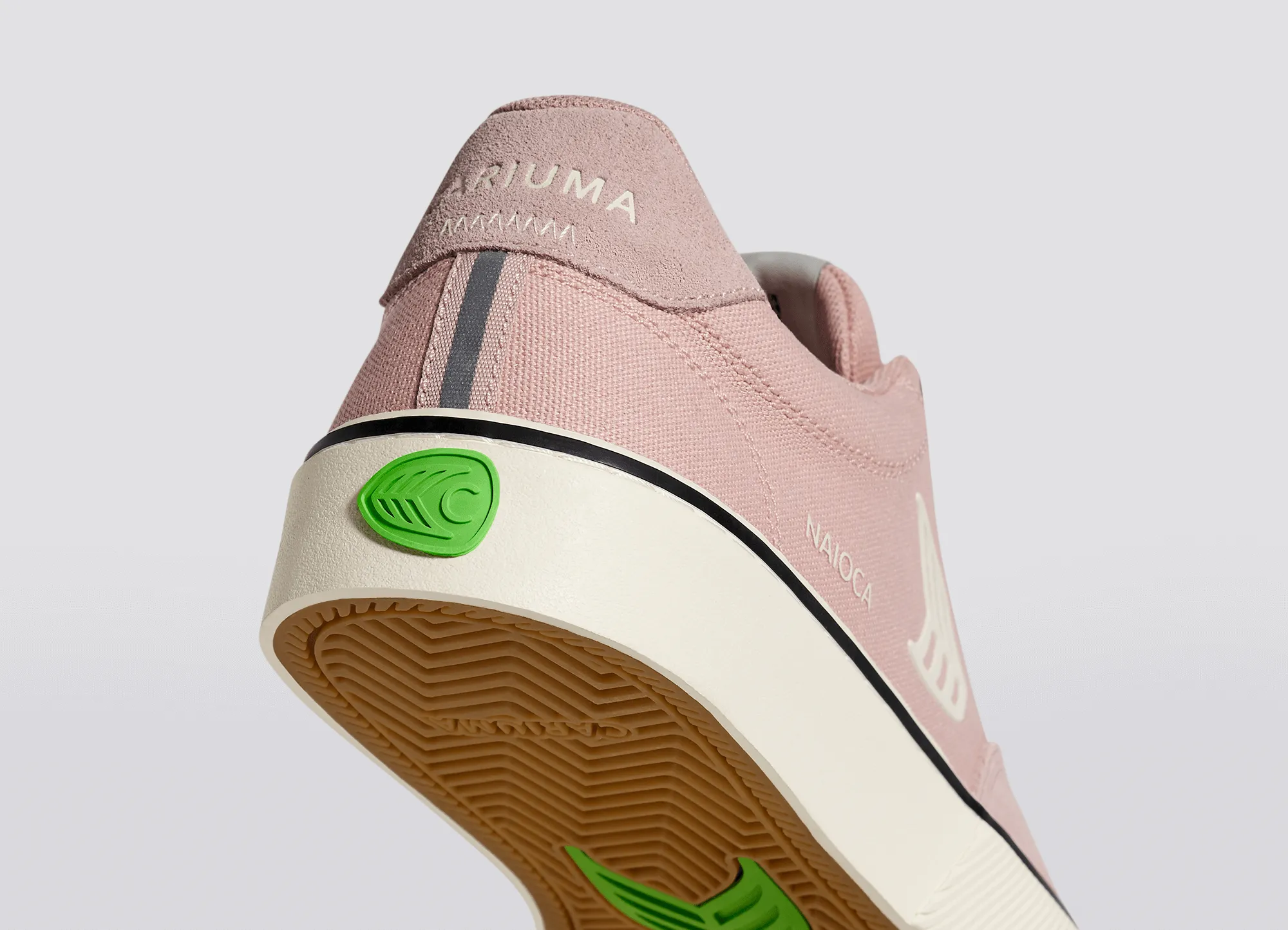 NAIOCA Skate Rose Suede and Canvas Ivory Logo Sneaker Men