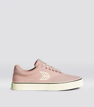 NAIOCA Skate Rose Suede and Canvas Ivory Logo Sneaker Men