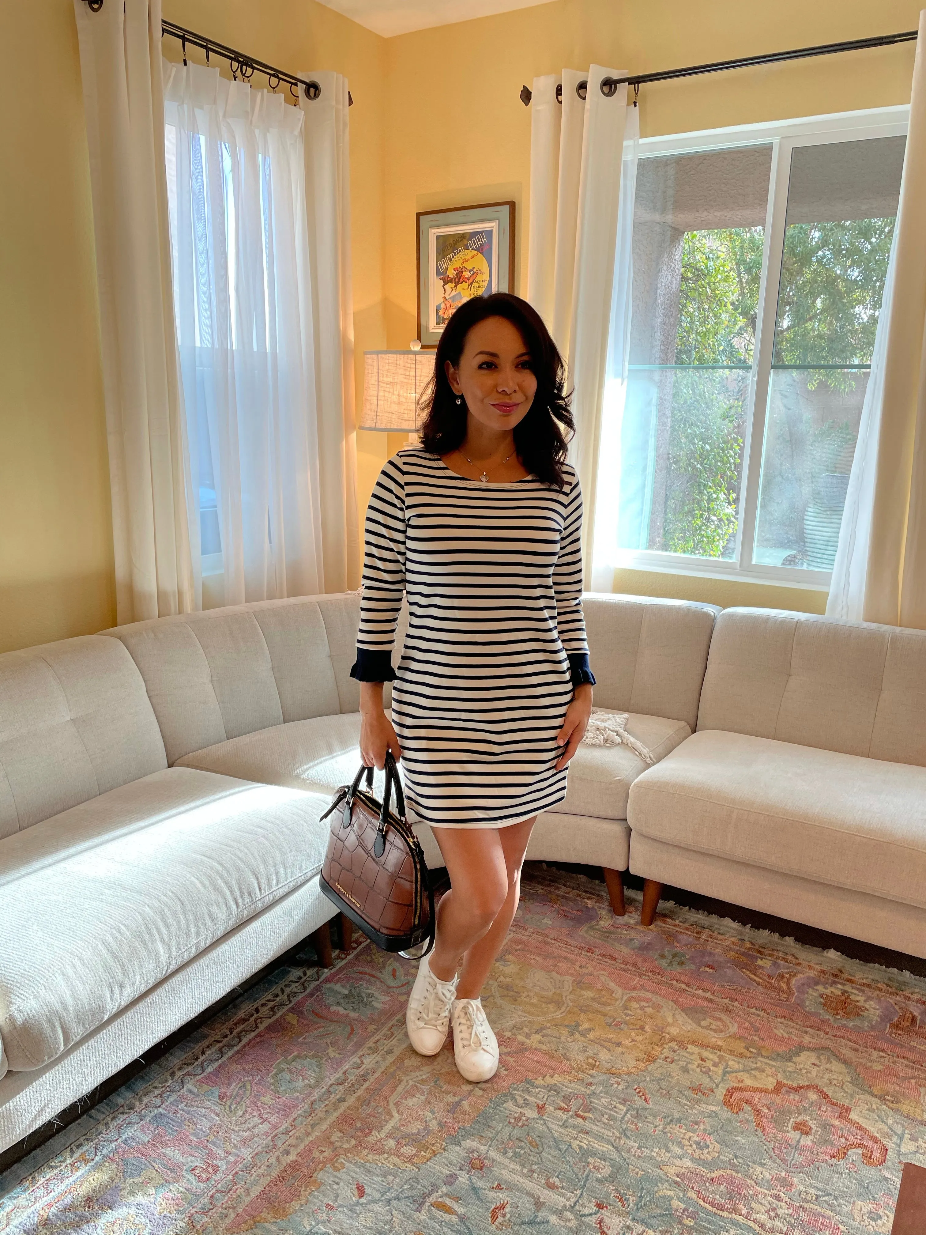 Nautical Stripe Knit Dress