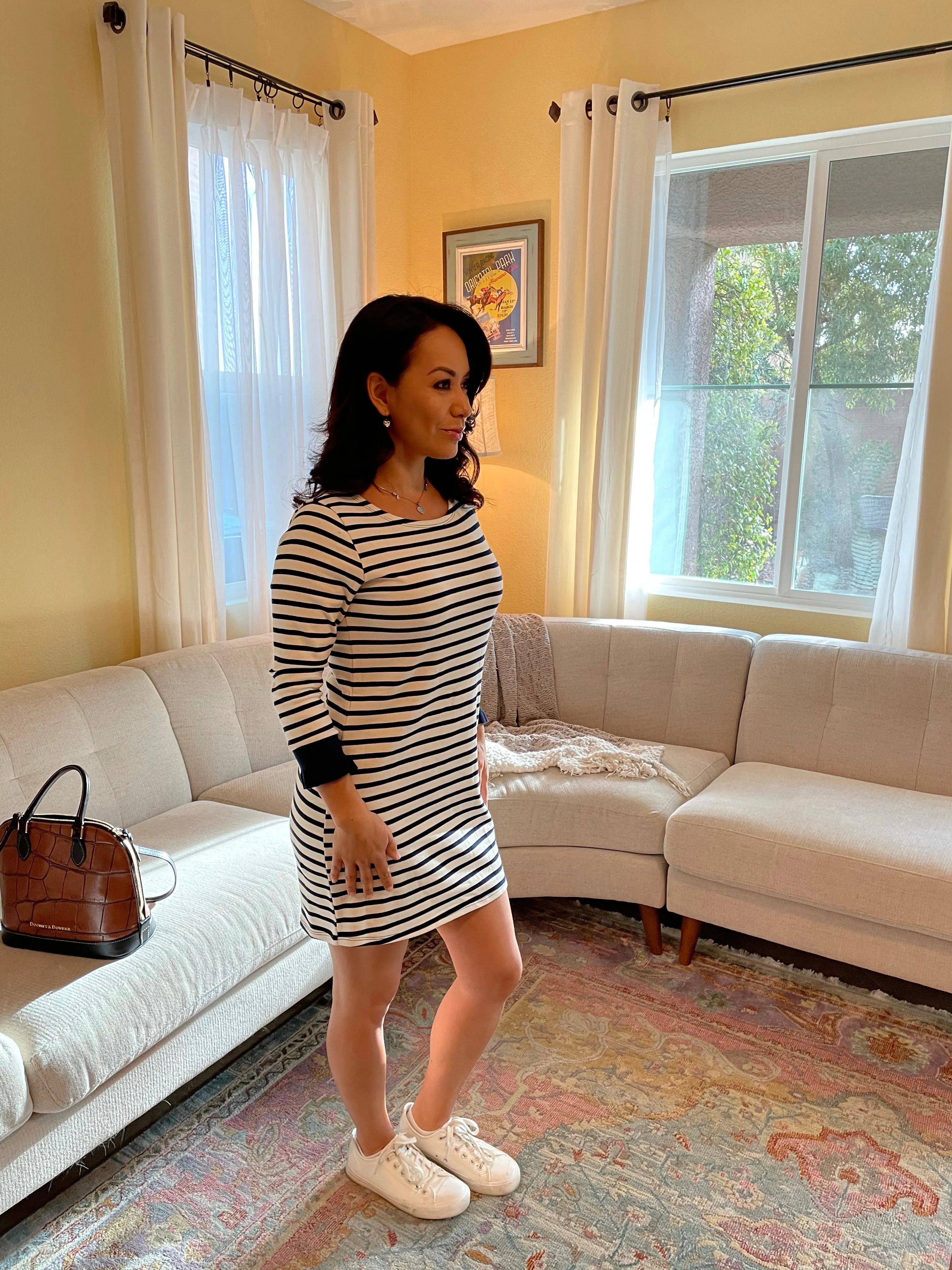 Nautical Stripe Knit Dress