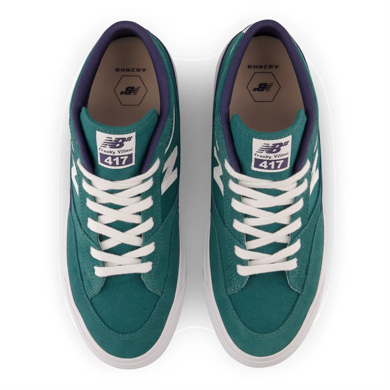 New Balance Numeric Men's Franky Villani 417 Vintage Teal White Shoes