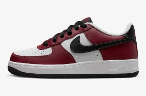 Nike Air Force 1 LV8 FD0300-600 Youth White/Team Red/Black Sneaker Shoes C695