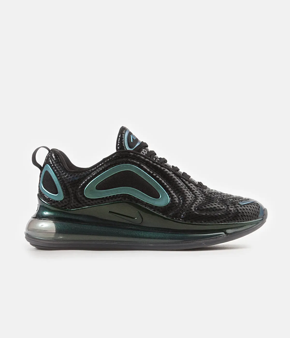 Nike Air Max 720 'Iridescent Mesh' Shoes - Black / Black - Metallic Silver