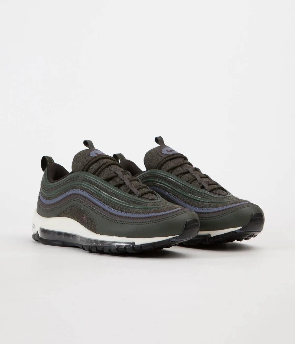 Nike Air Max 97 Premium Shoes - Sequoia / Velvet Brown - Light Carbon - Sail