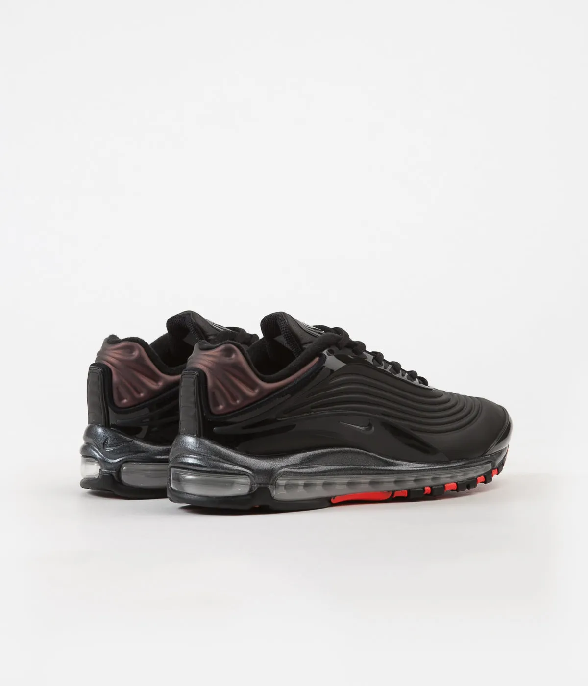 Nike Air Max Deluxe SE Shoes - Black / Anthracite - Bright Crimson