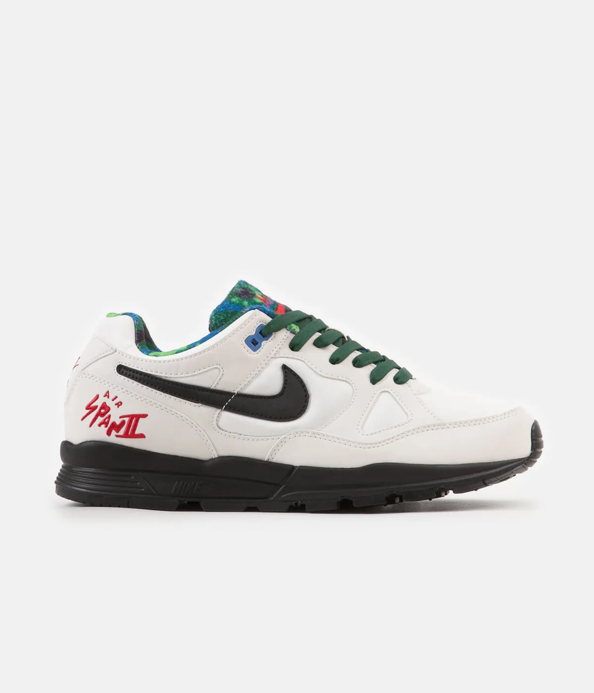 Nike Air Span II SE Shoes - Phantom / Black - Mountain Blue - Fir