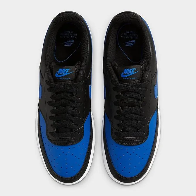 NIKE COURT VISION LO - BLACK/GAME ROYAL-WHITE