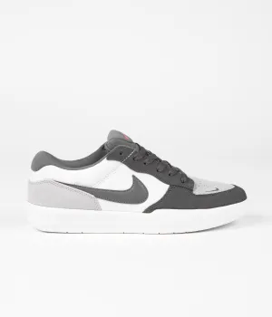 Nike SB Force 58 Shoes - Dark Grey / Dark Grey - White - Wolf Grey