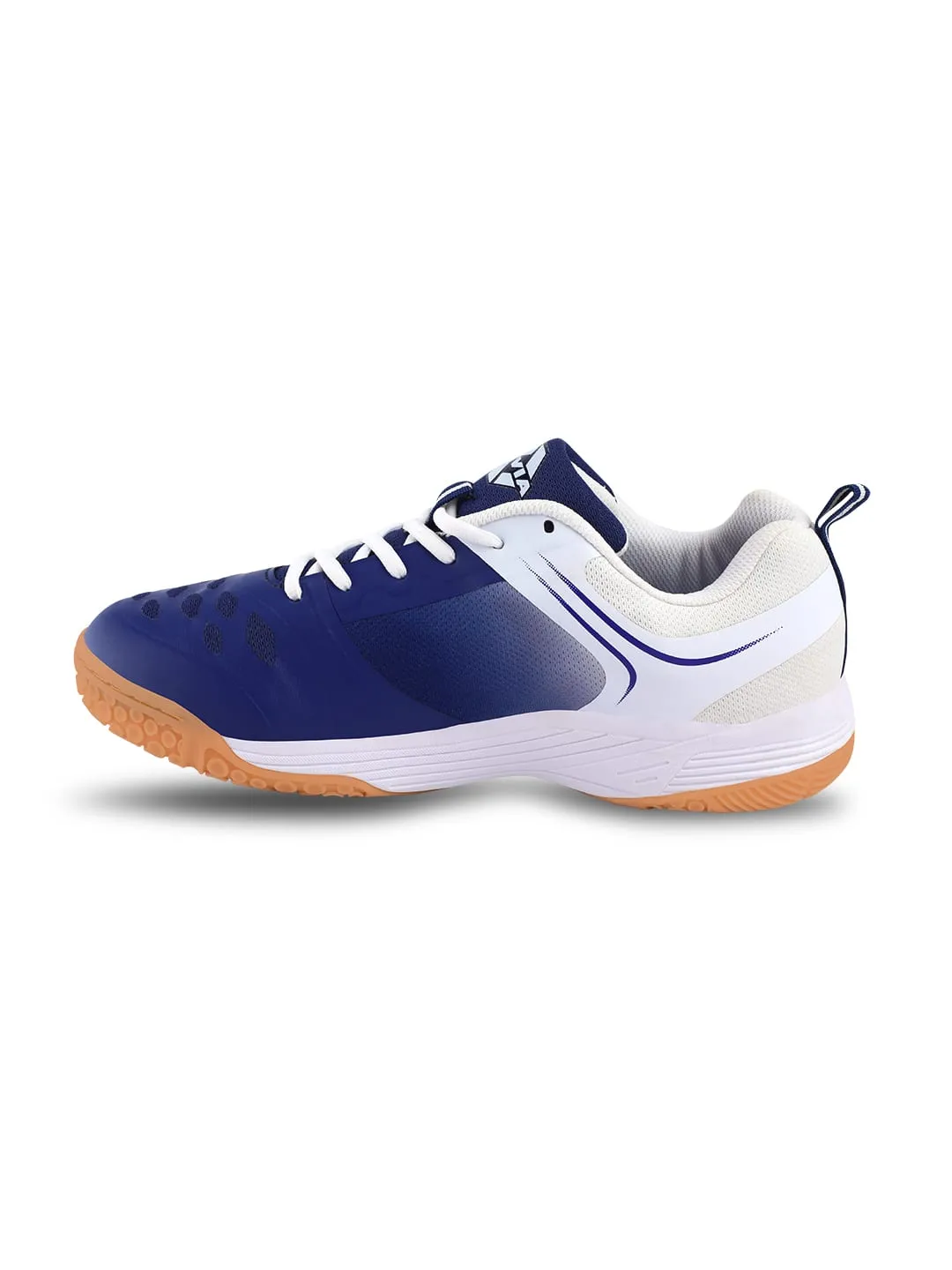 NIVIA Hy-Court 2.0 Badminton Shoe for Mens (Blue/White)