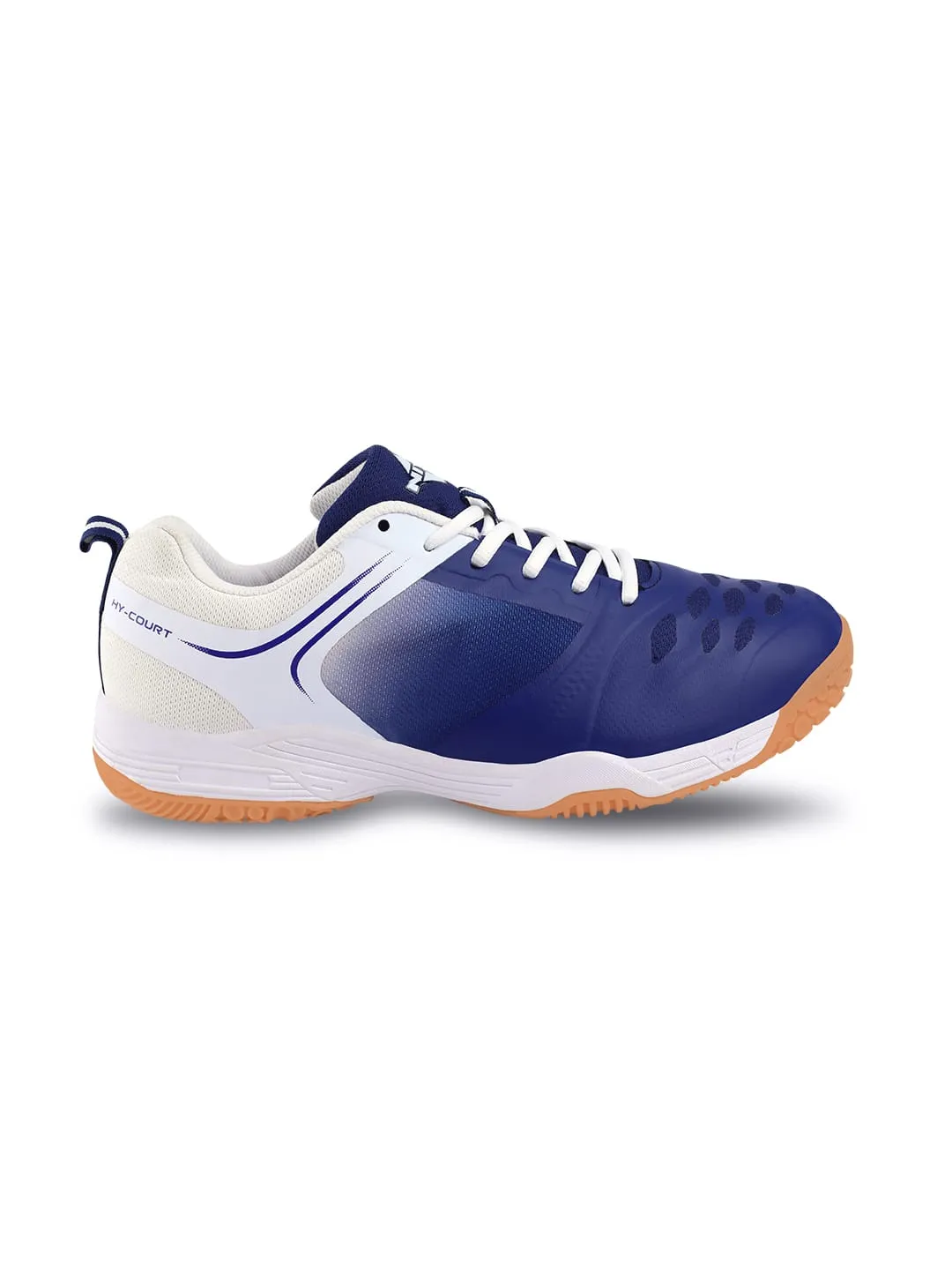 NIVIA Hy-Court 2.0 Badminton Shoe for Mens (Blue/White)