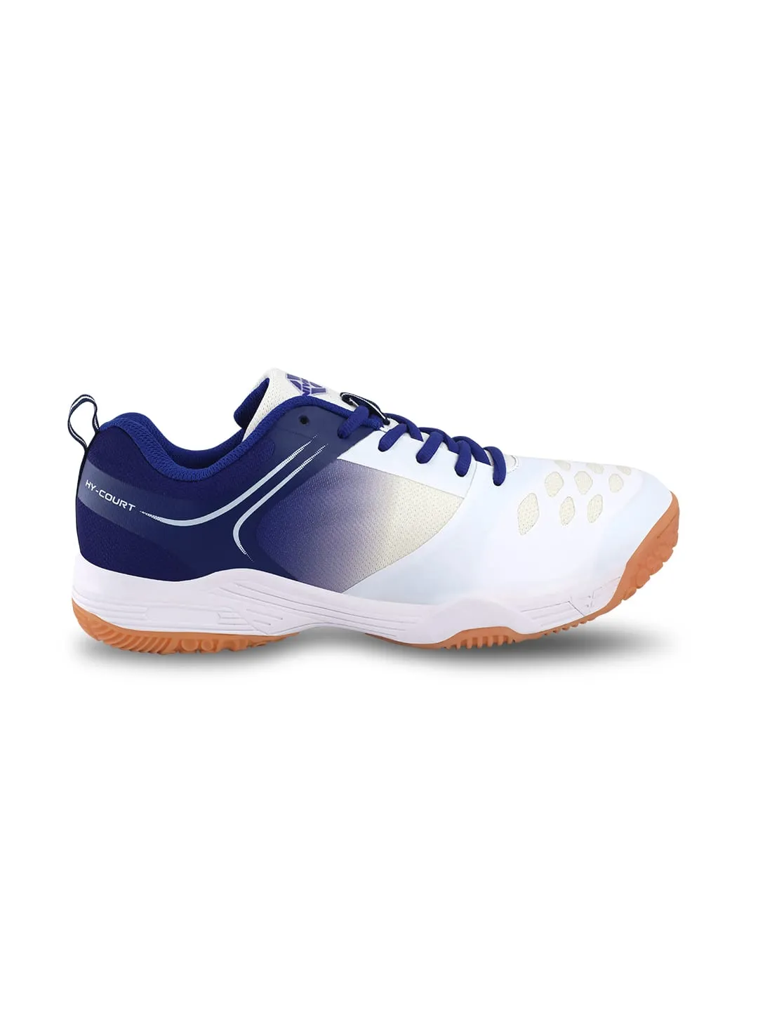 NIVIA HY-Court 2.0 Badminton Shoe for Mens (White/Blue)