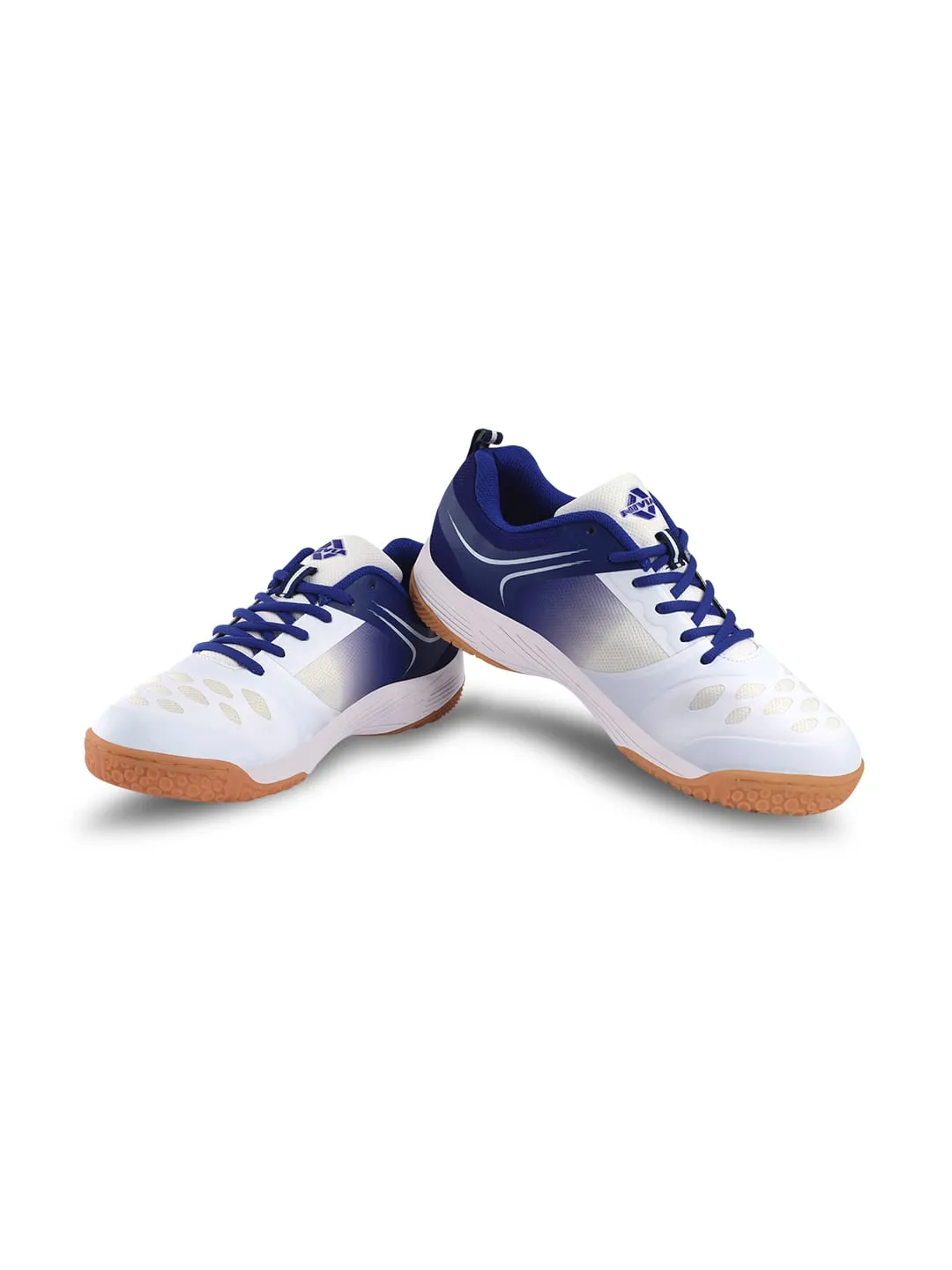 NIVIA HY-Court 2.0 Badminton Shoe for Mens (White/Blue)