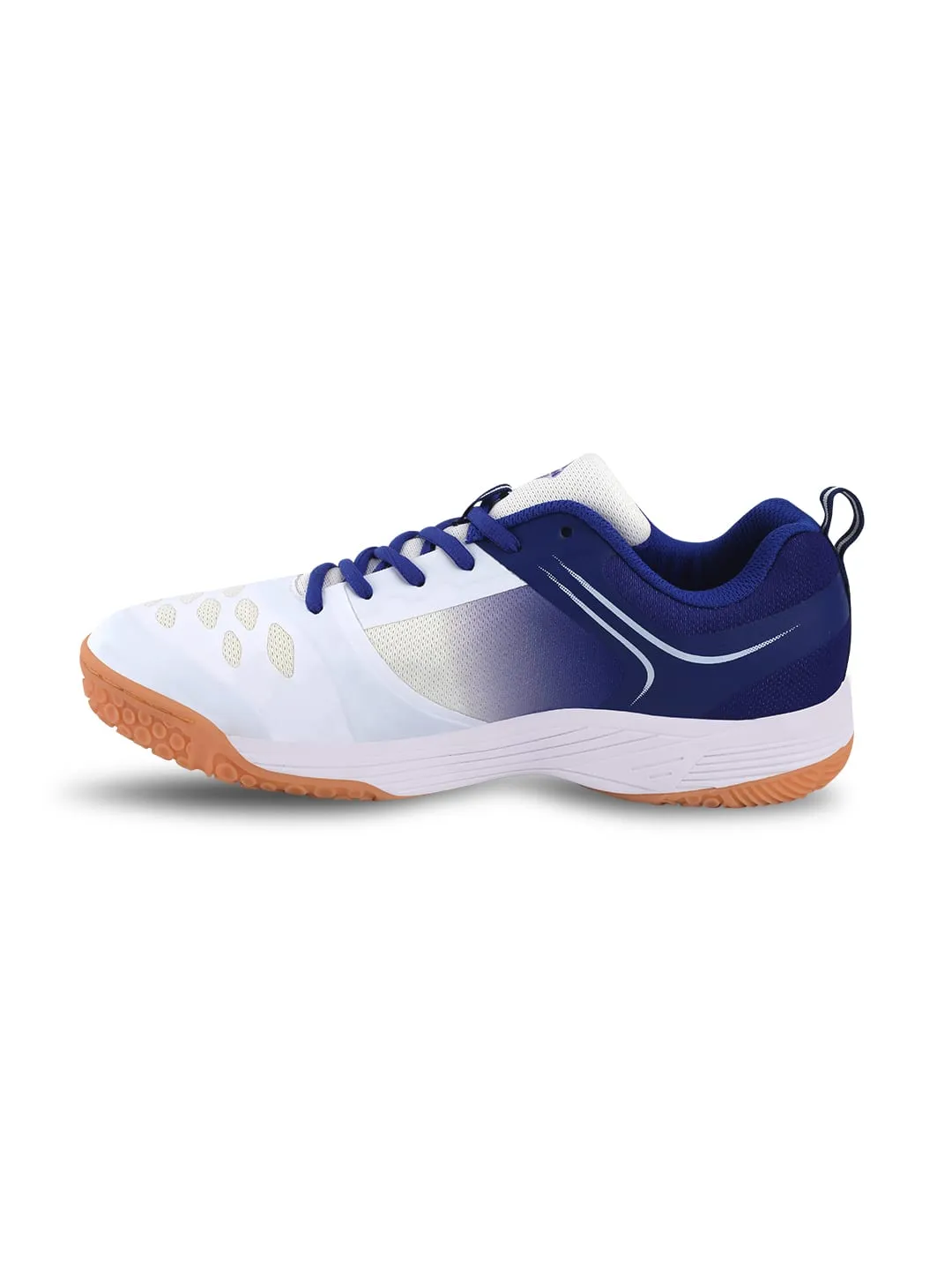 NIVIA HY-Court 2.0 Badminton Shoe for Mens (White/Blue)