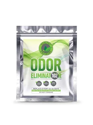 Odor Eliminator 102-Easy to use pouch eliminates even the toughest odors.  Great for pet areas.  Lasts 90 days!
