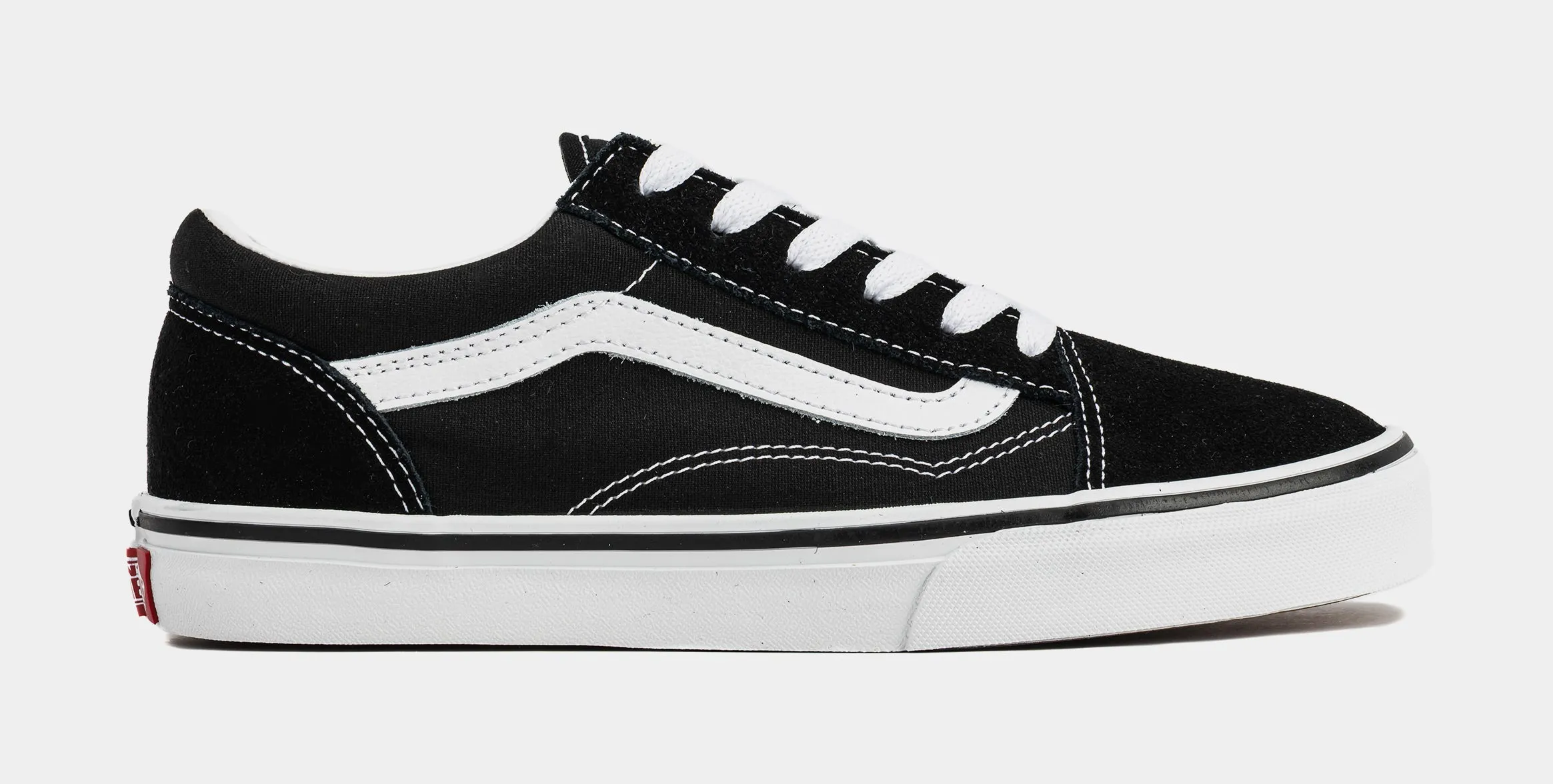 Old Skool Grade School Lifestyle Shoes (Black/White)