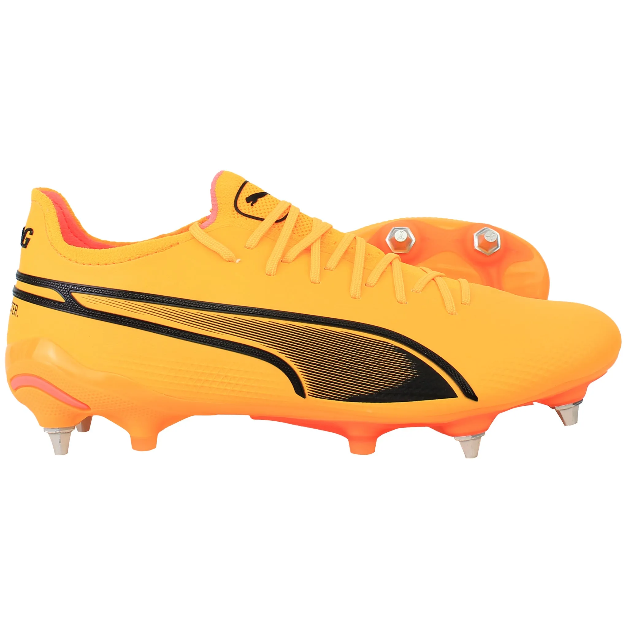 Puma King Ultimate MxSG Mens Orange Football Boots