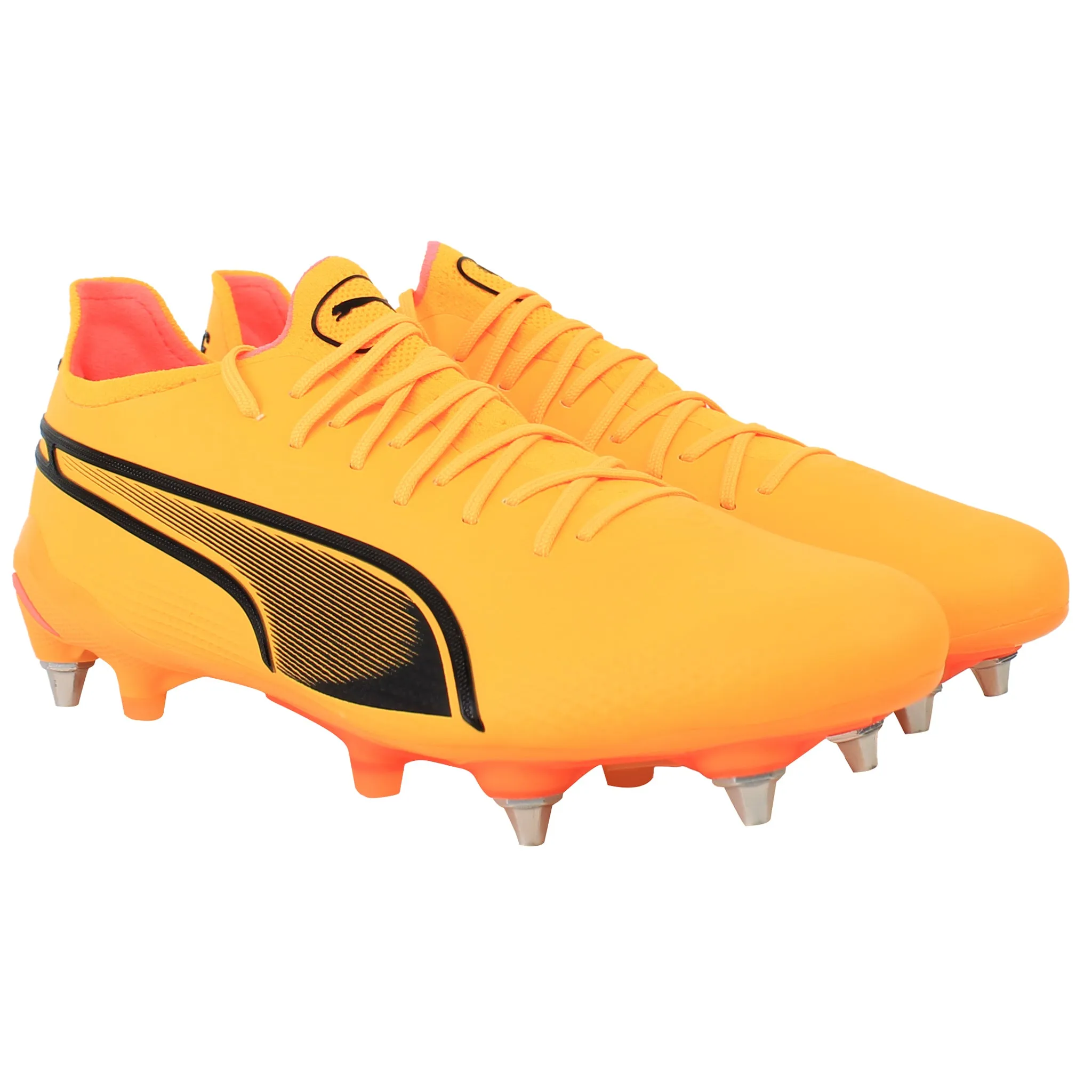 Puma King Ultimate MxSG Mens Orange Football Boots