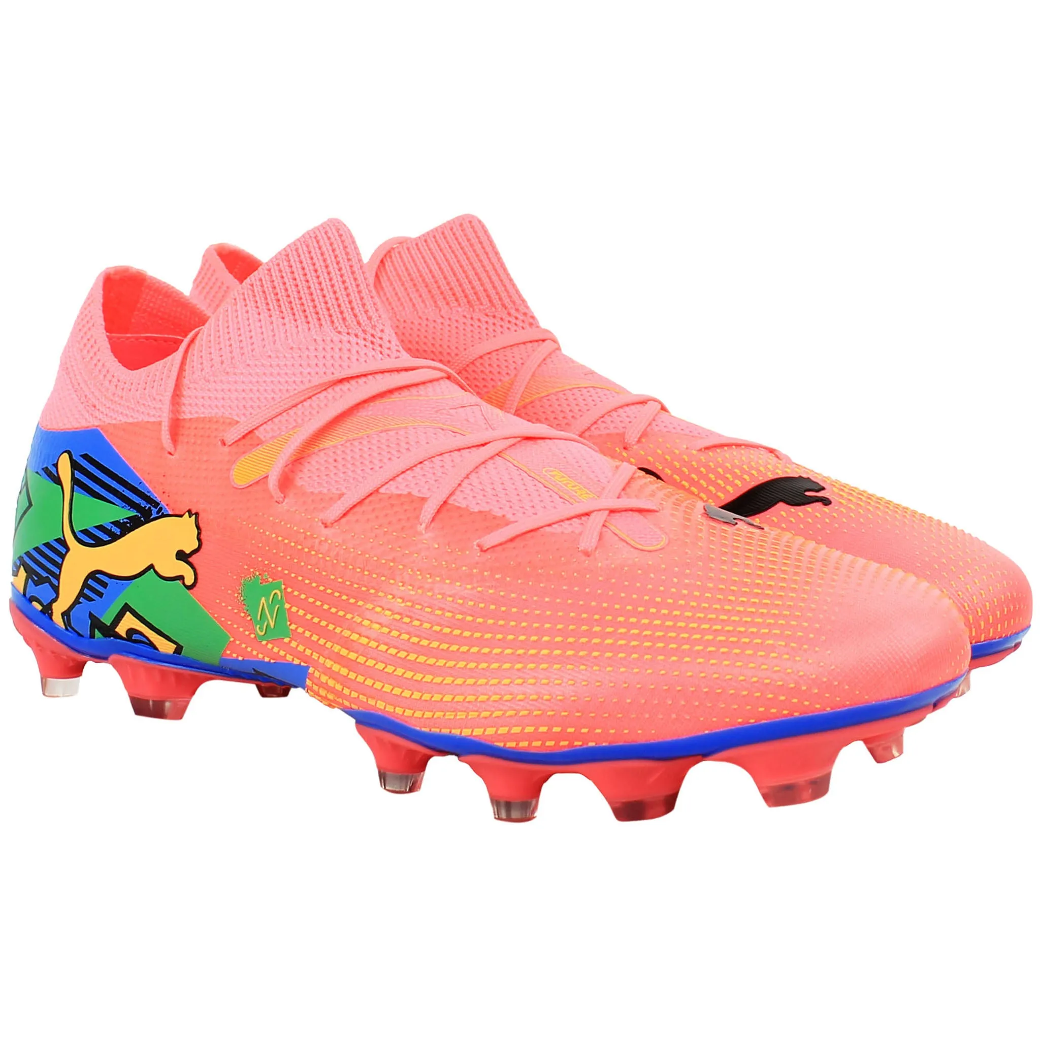Puma x Neymar Jr Future 7 Match FG/AG Mens Pink Football Boots