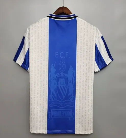 Rare 94-95 man UTD white / blue third kit